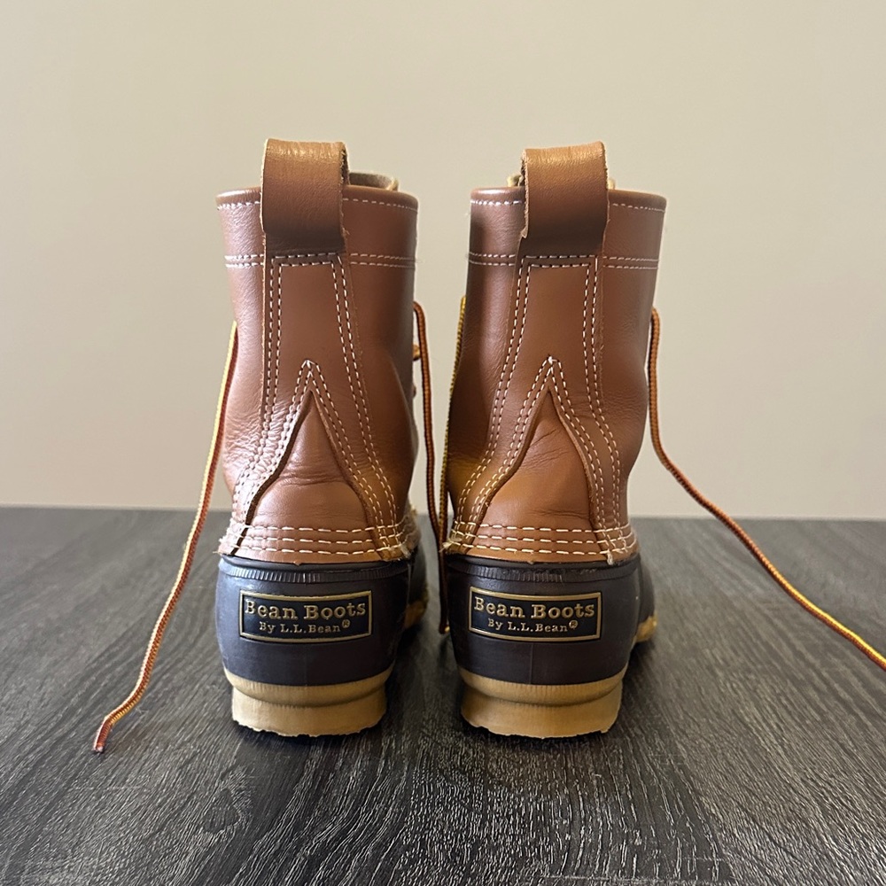 L.L. Bean Tan 6” Tan / Bean Duck Boots - Picture 3 of 7